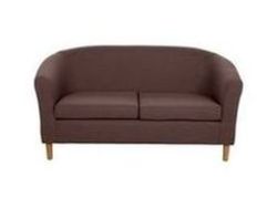 ColourMatch Regular Fabric Tub Sofa - Chocolate